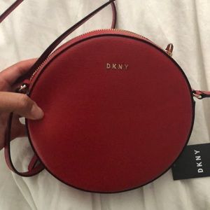 Red DKNY Circle Purse